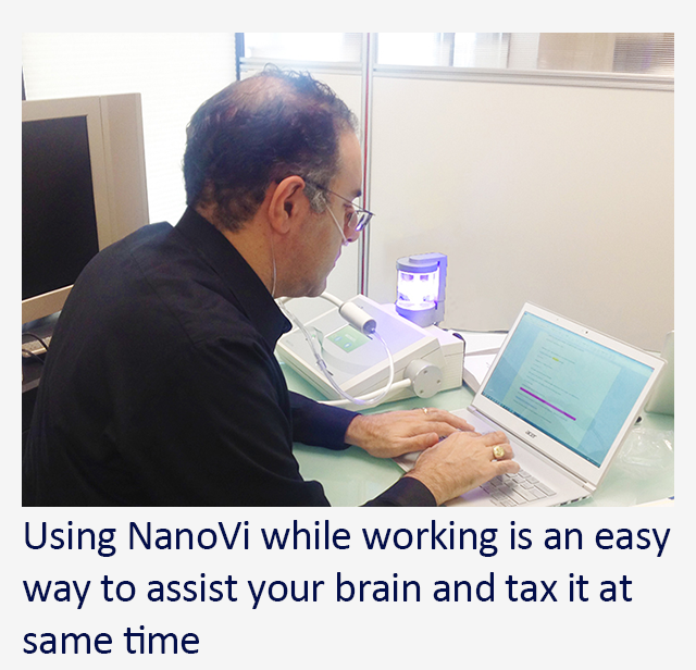 Using NanoVi while working is an easy way to assist your brain and tax it at same time.